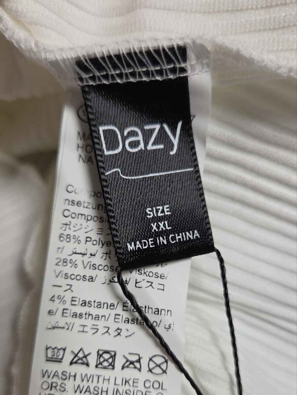 DAZY Ruched Off-Shoulder Ribbed Top - Picture 5 of 9